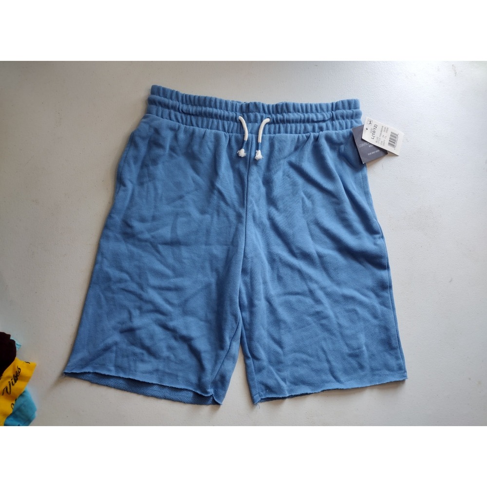 Grayson Threads‎ Kids Blue French Terry Knit Shorts Size L 10/12 NWT